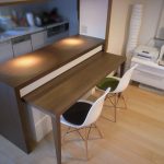 東京のオーダー家具ユウキが作ったテーブル格納式・カウンター収納