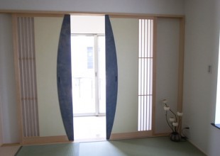 建具 ワーロンを使用した和室引戸