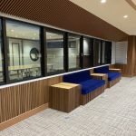 横浜のオーダー家具ユウキが作ったリブ付ソファ＋背面パネル