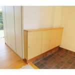 東京のオーダー家具ユウキが作った奥行のない下駄箱収納