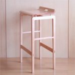 横浜のオーダー家具ユウキが作ったメープルの無垢材を使ったカウンタースツール